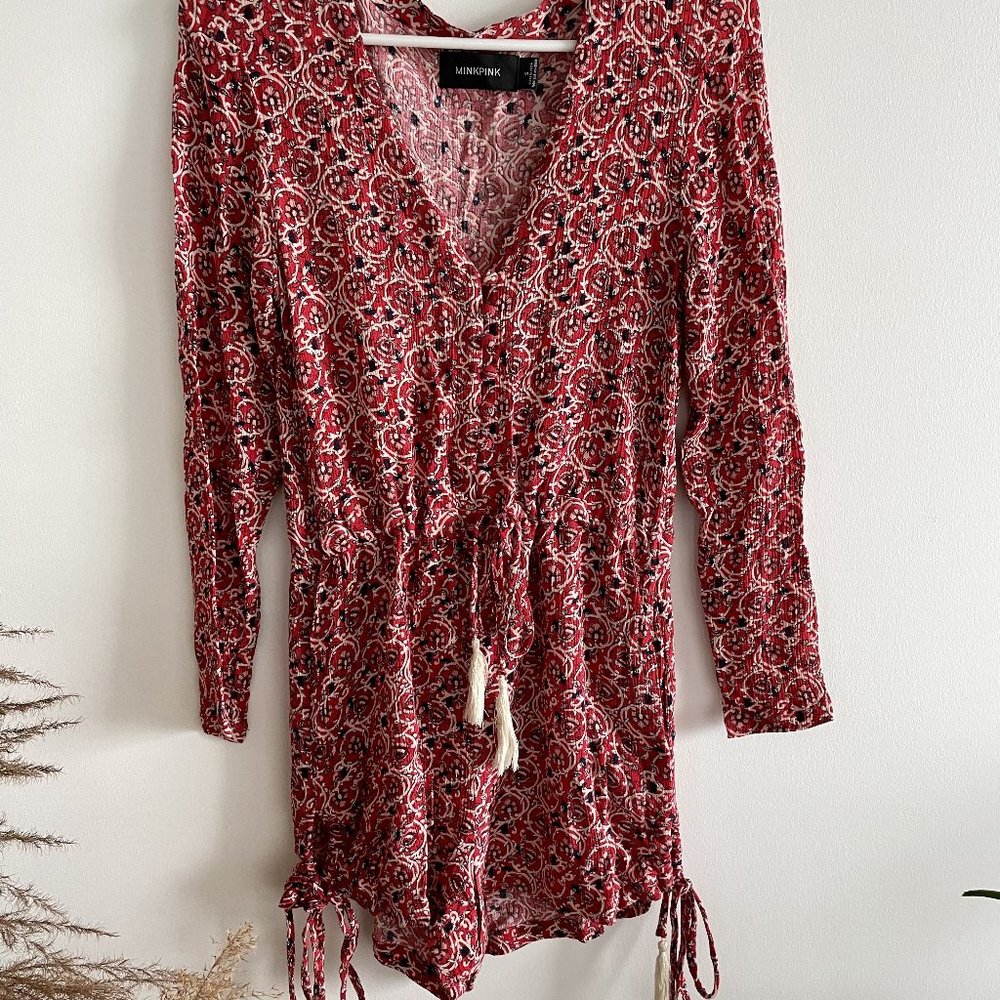 Minkpink Romper Red